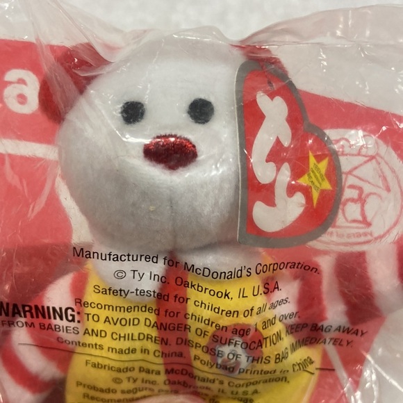 New in the pkg Ronald McDonald the bear ty beanie - Picture 2 of 4